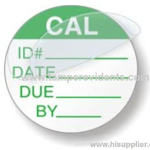 Custom Destructive Calibration Labels,tamper Evident Qc Security Seals,round Destructible Calibration Void Stickers 